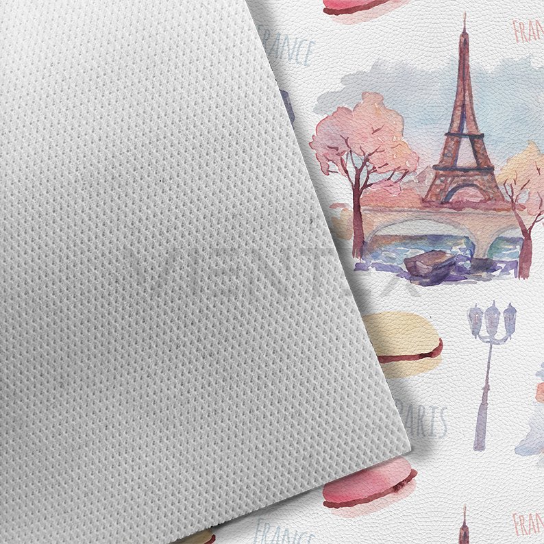 Paris Desenli Suni Deri Kırlent Kılıfı - PARCH104