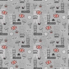 Londra Desenli Döşemelik Suni Deri - LON111