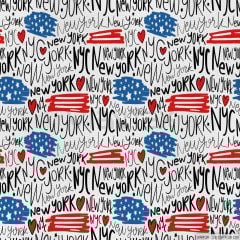 New York Desenli Döşemelik Suni Deri - NYC111