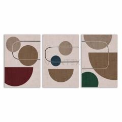Dekor Soyut Bohem Retro Art Minimal 3lü Set Tablosu - MNT127