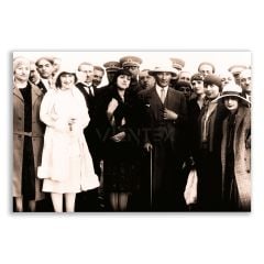 Mustafa Kemal Atatürk Gazi Çiftliğinde Portre Tablosu - ATC134
