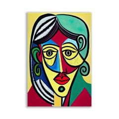 Pablo Picasso Kübizm Soyut Tablosu - FMS141 EBAT = 70 CM X 100 CM