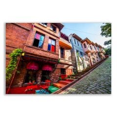 İstanbul Balat Renkli Evler Tablosu  - OTMN124
