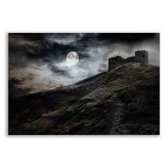 Gece Kale Manzarası Tablosu - BLK102