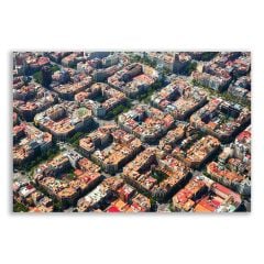 Barcelona Sokakları Tablosu  - CTY158 EBAT = 90 CM X 60 CM