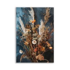 Dekoratif Kurumuş Çiçekler Tablosu - FLR145