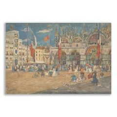 Maurice Prendergast San Marco Meydanı Tablosu - FMS118