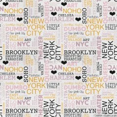 New York Desenli Döşemelik Suni Deri - NYC102