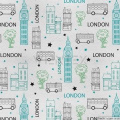 Londra Desenli Döşemelik Suni Deri - LON101