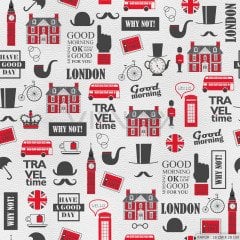 Londra Desenli Döşemelik Suni Deri - LON103