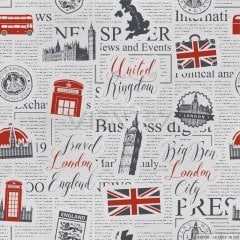 Londra Desenli Döşemelik Suni Deri - LON105